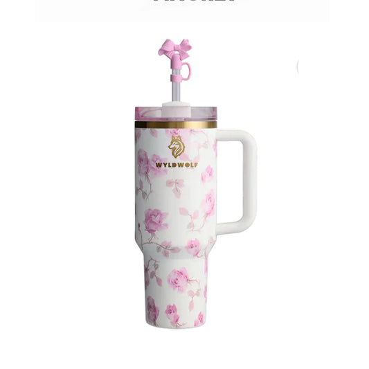 Ribbon Rose - Love Shack fancy Edition - 40oz Tumbler Quencher