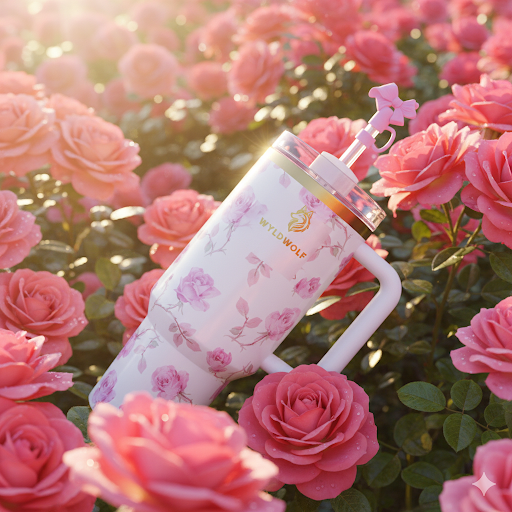 Ribbon Rose - Love Shack fancy Edition - 40oz Tumbler Quencher