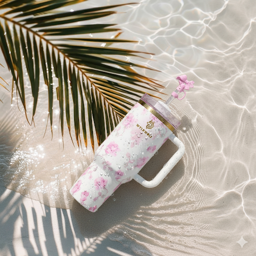 Ribbon Rose - Love Shack fancy Edition - 40oz Tumbler Quencher